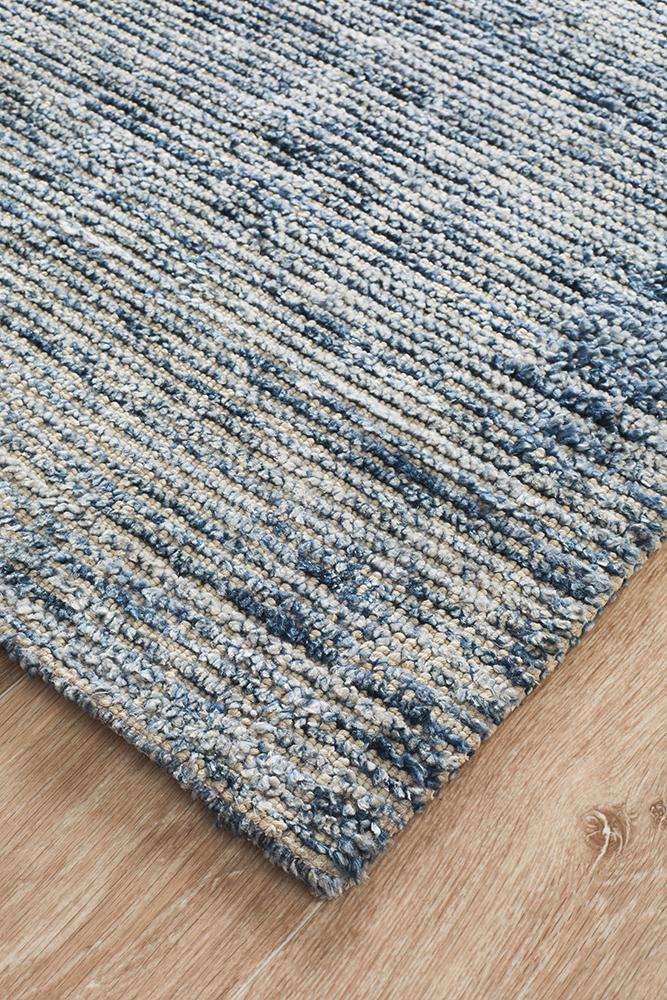 Allure Indigo Cotton Rayon Rug