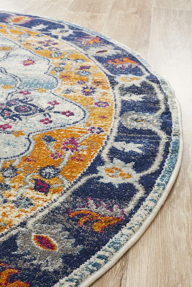 Babylon 201 Rust Round Rug