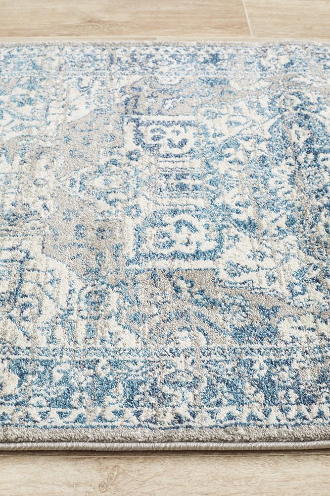 Babylon 207 Blue  Runner Rug