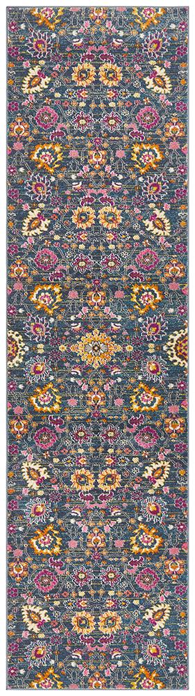 Babylon 210 Blue  Runner Rug