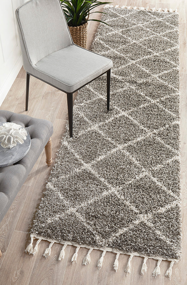 Saffron 22 Grey Runner Rug