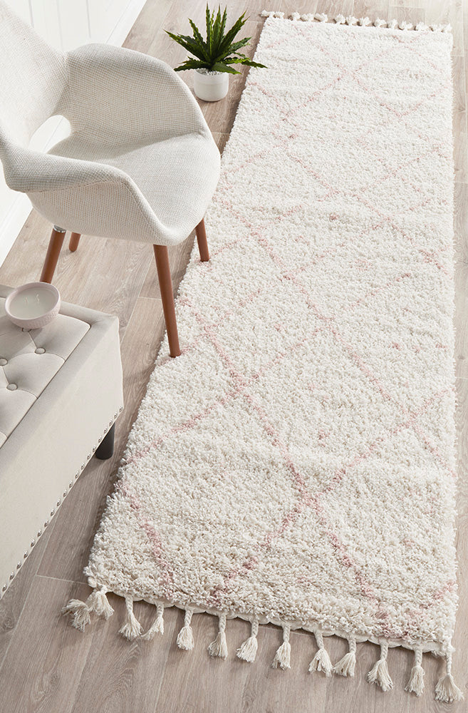 Saffron 44 Pink Runner Rug