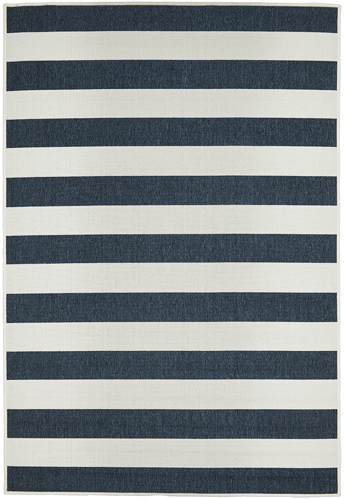 Seaside 4444 Navy White Rug