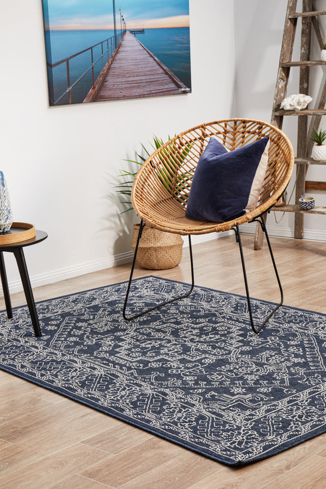 Seaside 5555 Navy Rug