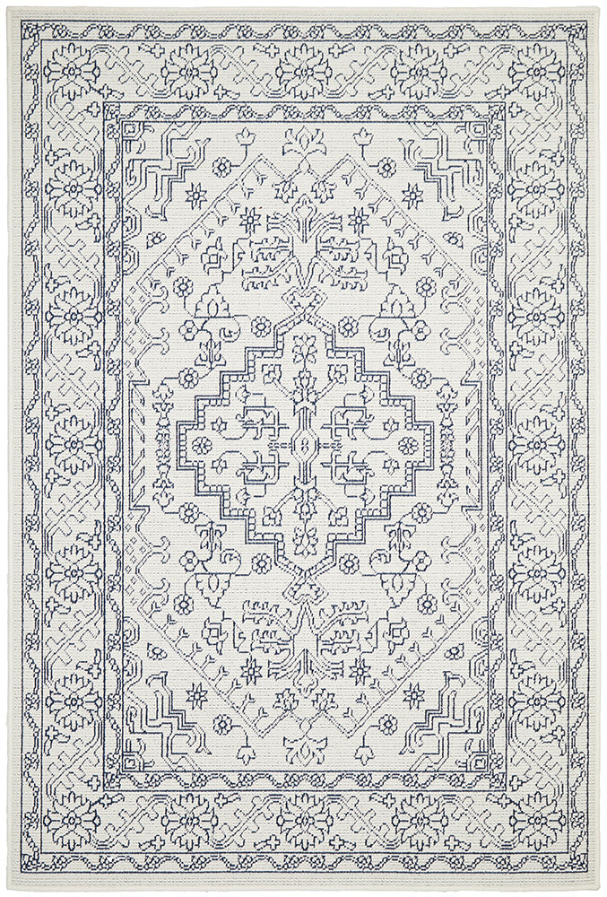 Seaside 5555 White Rug