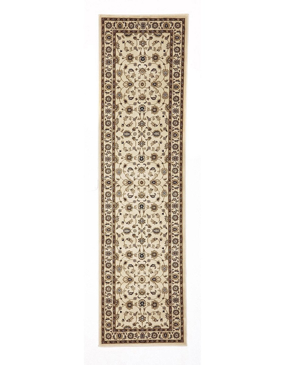 Sydney Classic Runner Ivory With Ivory Border Runner Rug