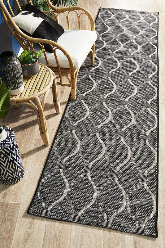 Rug Culture Terrace 5501 Black Runner Rug