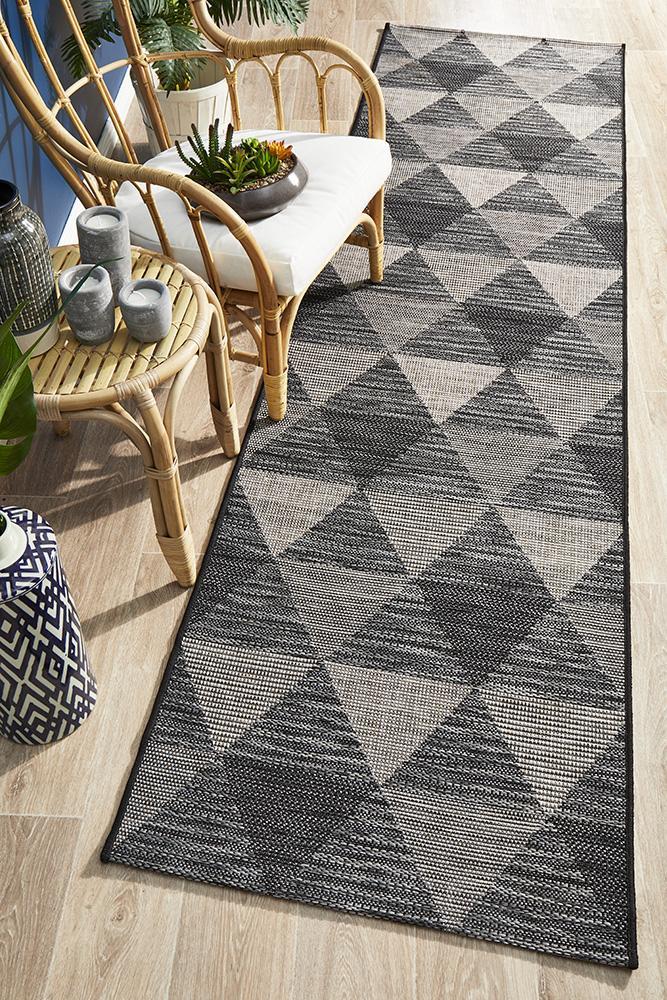 Rug Culture Terrace 5503 Black Runner Rug