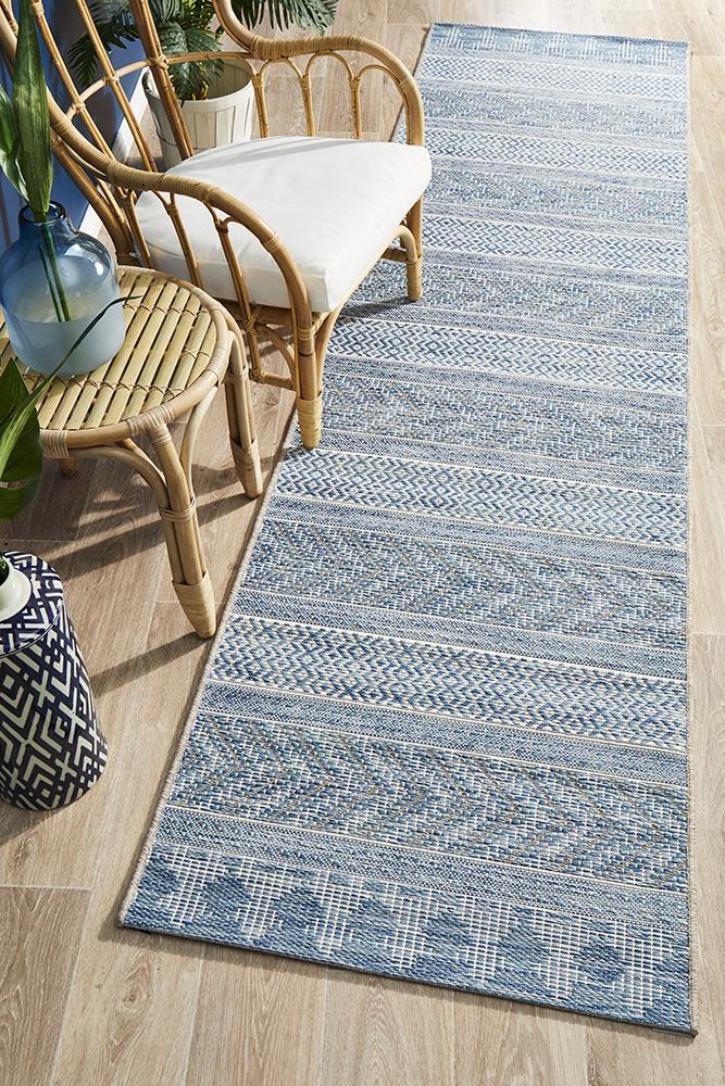 Rug Culture Terrace 5505 Blue Runner Rug