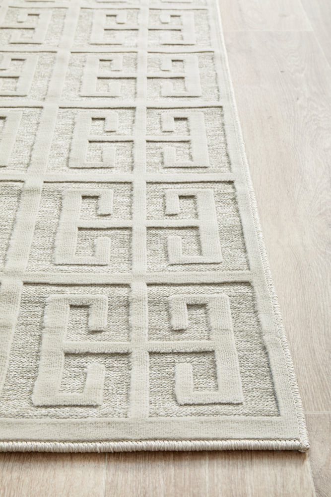 York Brenda Natural White Runner Rug